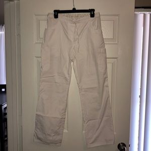 NWOT White Scrub Pants